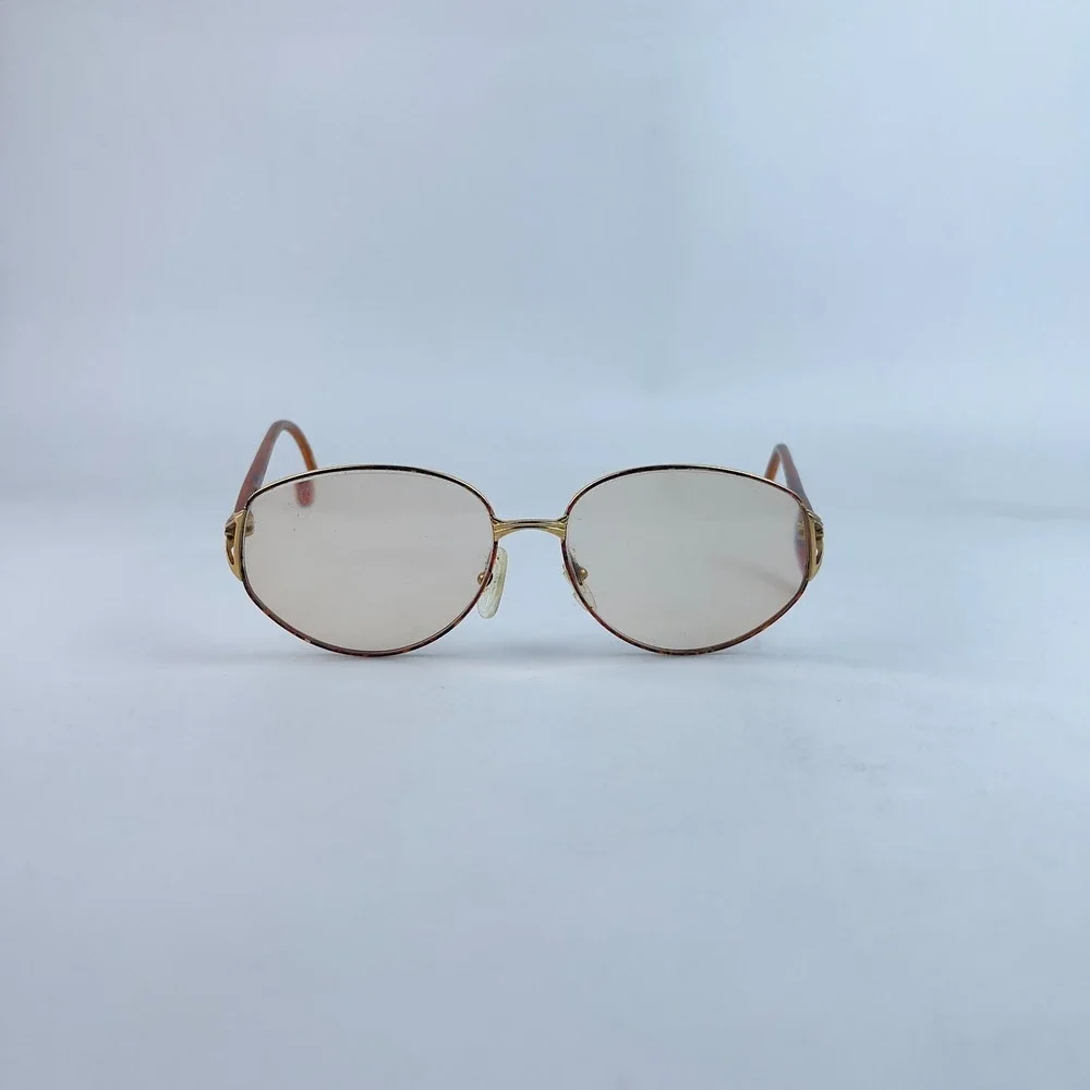 Christian Dior 285941‎ Women's Eyeglasses Brown Plastic Full Rim 56-15-135 mm